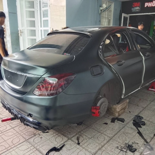   Mercedes C180 Wrap Đổi Màu 