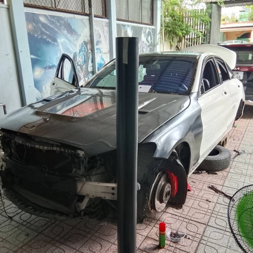   Mercedes C180 Wrap Đổi Màu 
