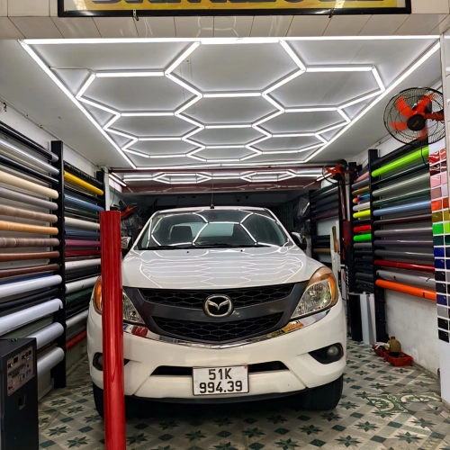  Wrap Đỏ Gold kết hợp tem sườn  Thương Hiệu Công Ty cho ẻm Mazda bt50