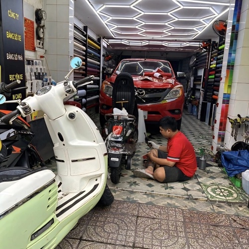  Wrap Đỏ Gold kết hợp tem sườn  Thương Hiệu Công Ty cho ẻm Mazda bt50