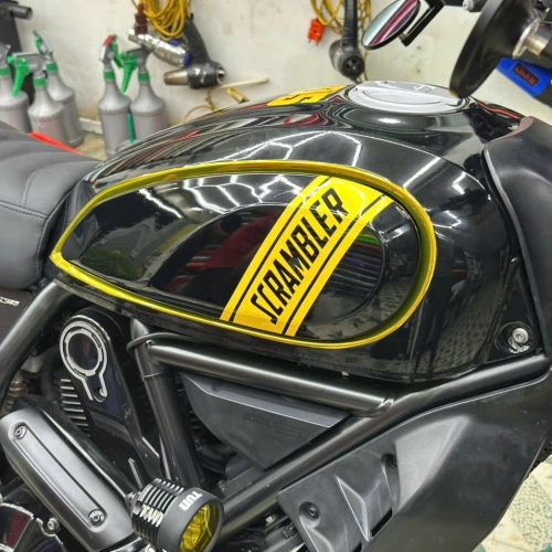 DUCATI scrambler 800  Wrap đổi màu + Tem ghép 